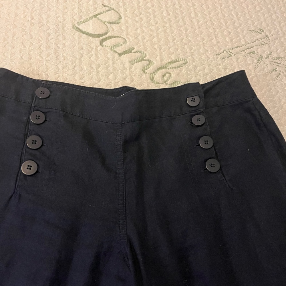 Linen sailor pant
